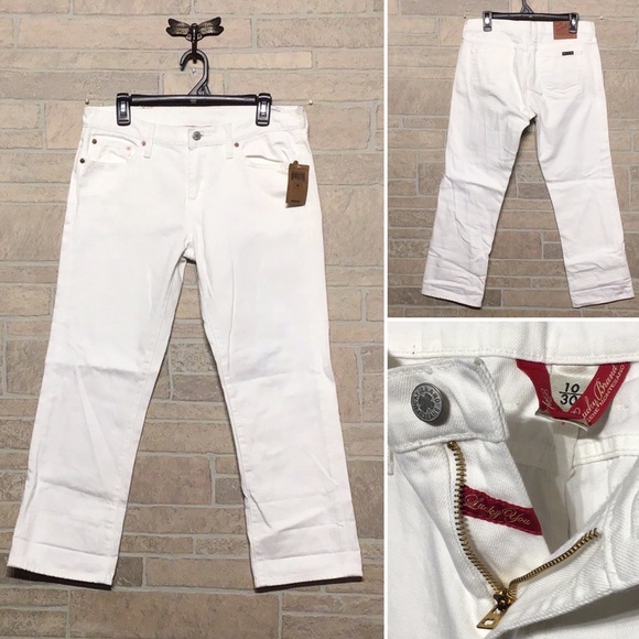 Lucky Brand Denim - Lucky Brand NWT - Sz 10/ 30 - white crop jeans